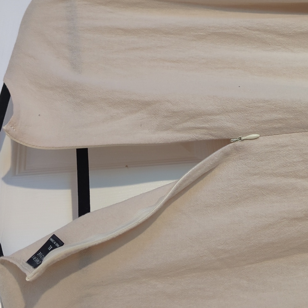 Emery Rose Cotton Cream Jumpsuit - Women's Size XL Lightweight Short Sleeve - Picture 4 of 14